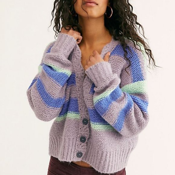 Free People Sweaters - NEW Free People Fine Time Knit Cardigan